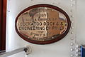 HMAS Vampire's builder plaque