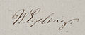 Handtekening Willem Egeling (1791-1858)