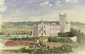 Дворец Тышкевичей. Картина А. Ромера, 1869 год