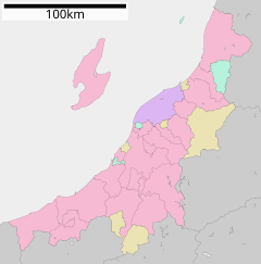 新潟県立村上中等教育学校の位置（新潟県内）