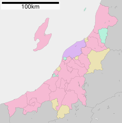 横越の位置（新潟県内）