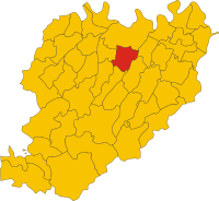 Locatie van Podenzano in Piacenza (PC)