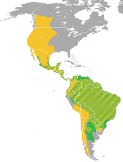 Distribución de las especies vivientes de Puma