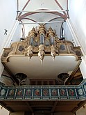 El órgano durante su restauración.
