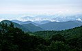 Paysage des montagnes Blue Ridge.