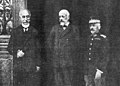 Admiral P. Kountouriotis, El. Venizelos and General Pan. Danglis, 1916