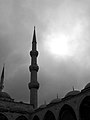 One of the minarets of the Sultanahmet Camii
