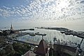 A view of Sochi cruise port and marina