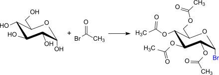 Synthese von Acetobromglucose mit Acetylbromid