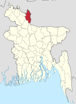 Kaart van Kurigram