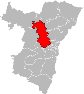 Situation of the canton of Bouxwiller in the department of Bas-Rhin