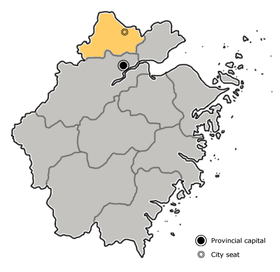 Localisation de Huzhou