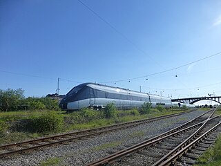 DSB IC2 18 at Sonnesgade.