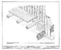 Croquis de construction avec poteau en terre.