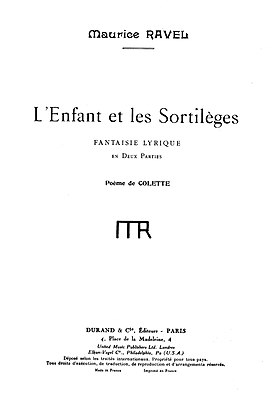 Титульный лист первого издания партитуры 1925 года