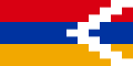 The flag of Nagorno-Karabakh
