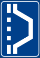 Breakdown bay. The background is green on motorway (formerly used )
