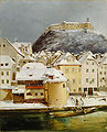 Pavel Künl, Vue de Ljubljana (1847).