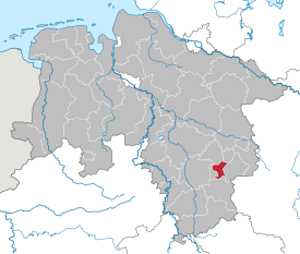 Lage des Salzgitter in Niedersachsen (anklickbare Karte)