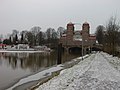 Blick von der Weser auf Schlachtschleuse