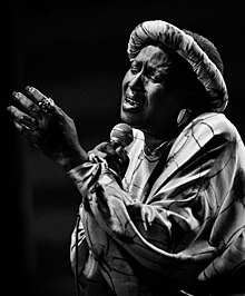 Makeba during a performance