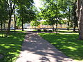 A park avenue in the old town of Naantali, Finland