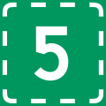 Trunk road[N 1] Signifies a route that leads to the given route.