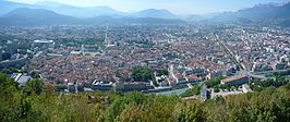 Uitzicht op het centrum van Grenoble