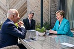 Merkel mötte USA:s president Joe Biden under G7 mötet.