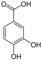 Deutsch: Struktur von Protocatechusäure English: Structure of protocatechuic acid