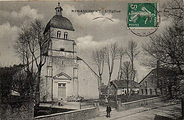 Carte postale de léglise vers 1910.