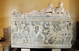 Lov na Kaledonskog vepra, rimski sarkofag