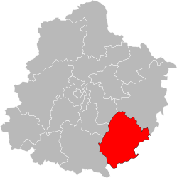 Cantone di Château-du-Loir – Mappa