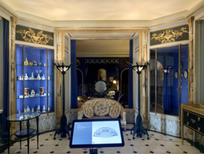 The boudoir of fashion designer Jeanne Lanvin (now in the Museum of Decorative Arts, Paris), by Armand-Albert Rateau, 1920-1922[241]