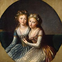 Portrait of Emperor Pavel I's Daughters 1796