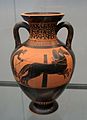 Pseudo-panathenaic amphora, c. 500 BC.