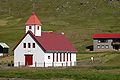 Die Kirche in Hvannasund von 1949.