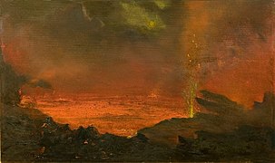 Halemaumau, Lake of Fire, D. Howard Hitchcock, 1888