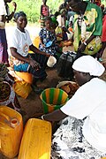 Vente de dolo sur un marché