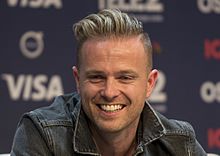 Nicky Byrne at a Meet & Greet during the Eurovision Song Contest 2016 Stockholm.