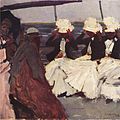 Promenadedek met Drie Dames (1897) George Hendrik Breitner, Stedelijk Museum Amsterdam