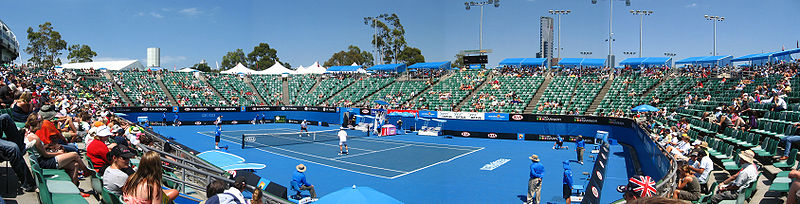 Panorama Margaret Court Arena podczas Australian Open 2008