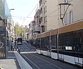 Croisement de rames à la station Sainte-Thérèse.