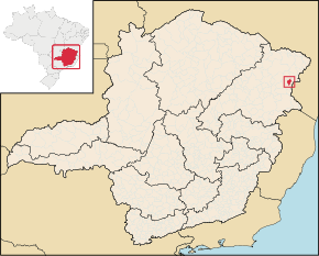 Poziția localității Santa Helena de Minas