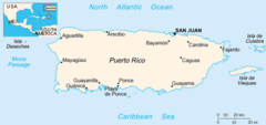 Mapa Portoryka