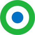 Sierra Leone 1993 to present The official roundel is a simple tri-color in light tones