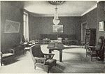 Blå rummet (dåvarande Läsrummet) i början av 1900-talet (mot NV)