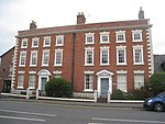 The Flaggs and Hamilton House, and front garden walls and gates