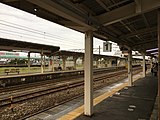 魚津駅1番のりば（2017年5月）