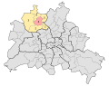 Deutsch: Wahlkreis Reinickendorf 4 für die Wahlen zum Abgeordnetenhaus von Berlin. Stand 2006